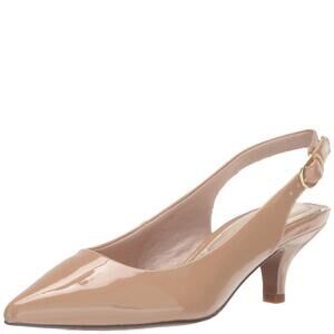 Easy Street Womens Faye Nude Patent 6 WW (EE)